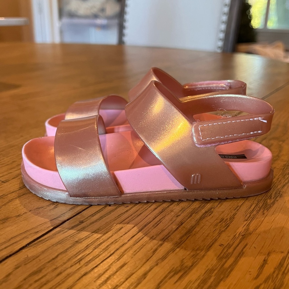 Pink Mini Melissa sandals